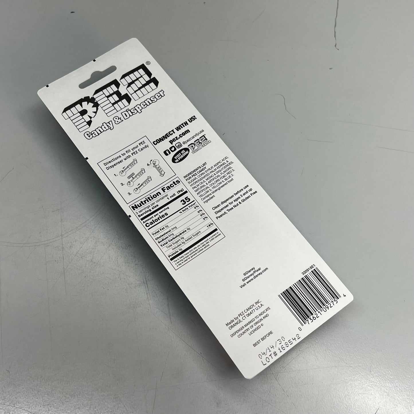 PEZ (12 PACK) Disney Pixar Candy Dispenser Assortment W/ Refill Rolls BB 04/30