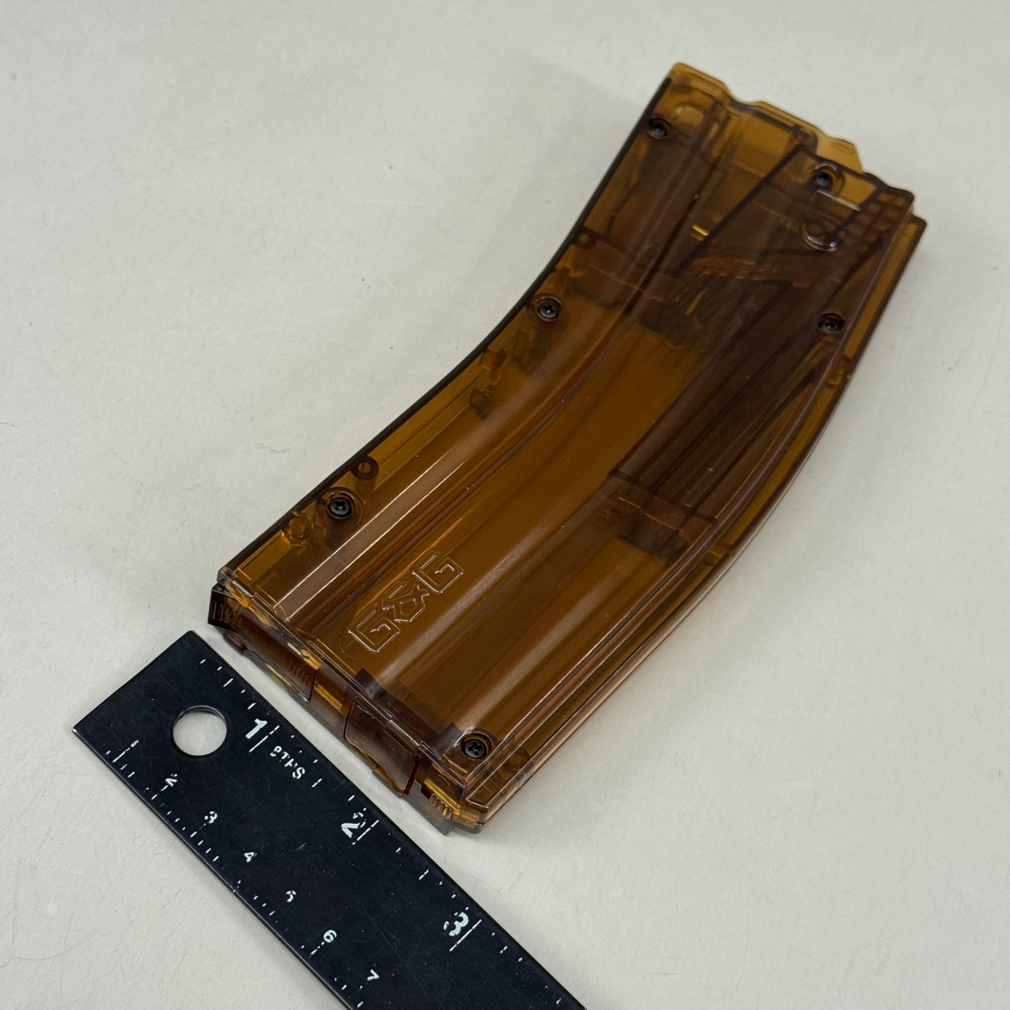 G & G ARMANMENT BB Loader Magazine Style 420 Rounds Transparent Brown G-08-100-1