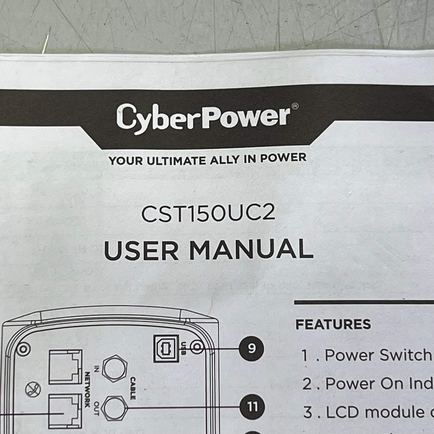 CYBERPOWER Battery Backup W/ Surge Protection 1500 VA 900 W 1705111 (Return)