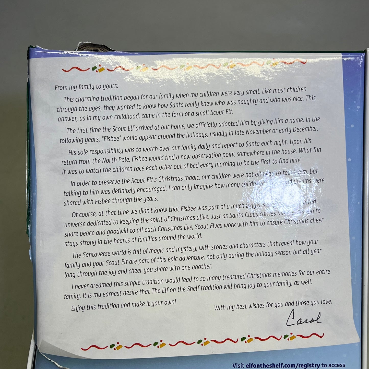 ZA@ SANTAVERSE The Elf On The Shelf Doll & Hardback Book A Christmas Tradition (As-Is)