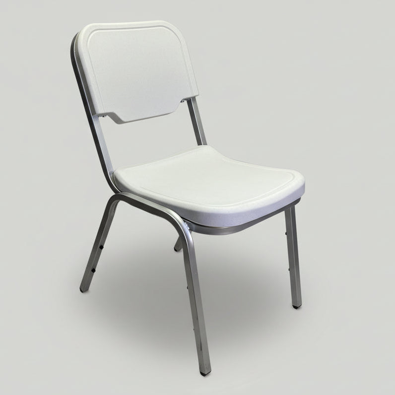 ICEBERG (4 PACK) Rough & Ready Stackable Chairs Supports 300lbs 31"x22" White