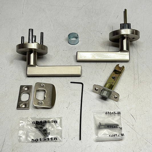 KWIKSET Halifax Privacy Bed/bath Handle Door Levers Satin Nickel 97300-970