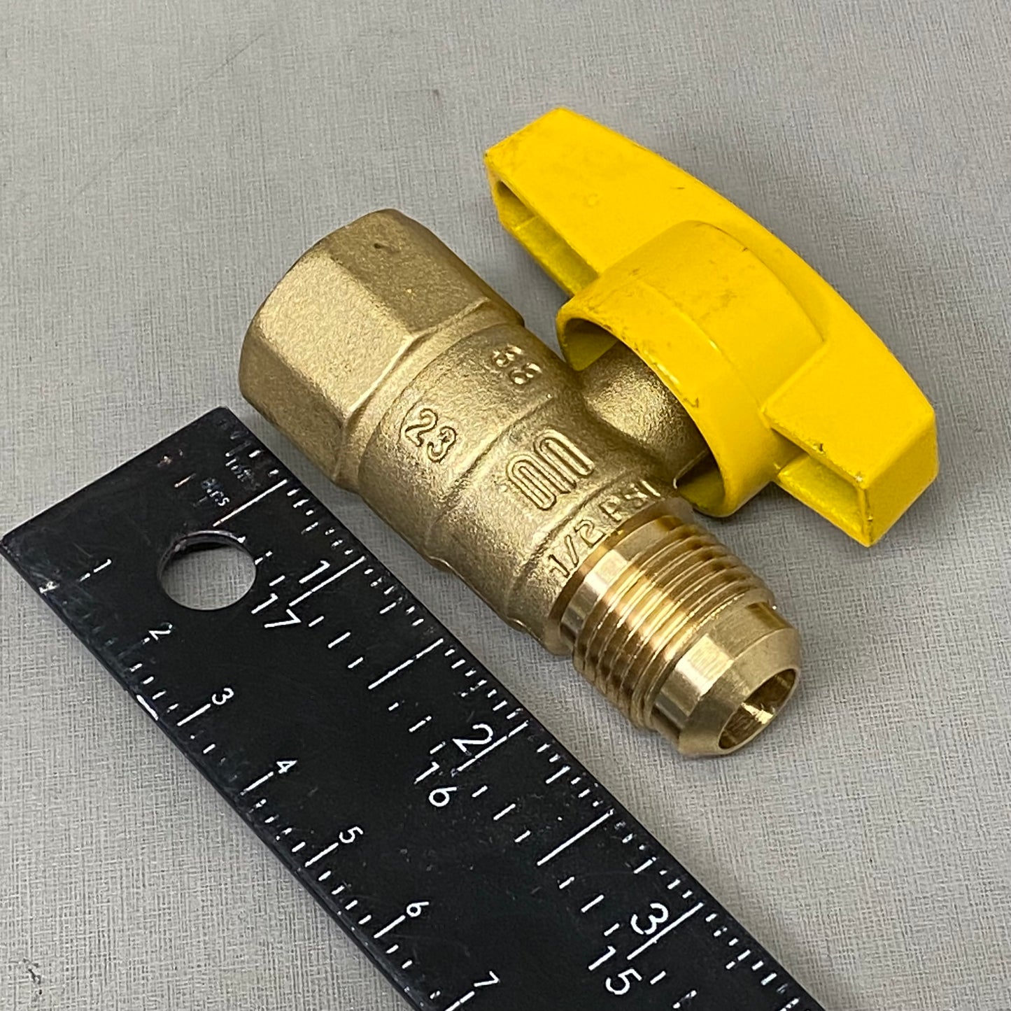 BRASSCRAFT (2 Pack) Gas Ball Valve 1/2" O.D. Flare X 1/2" F.I.P Yellow TBV8-8