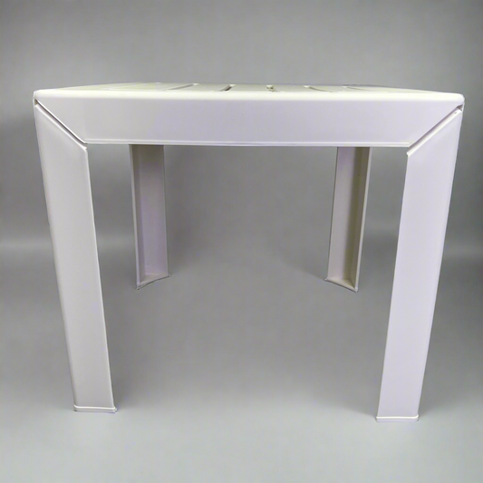 GROSFILLEX Resin Bahia Versatile Outdoor Low Table  16"x16" White CT052004