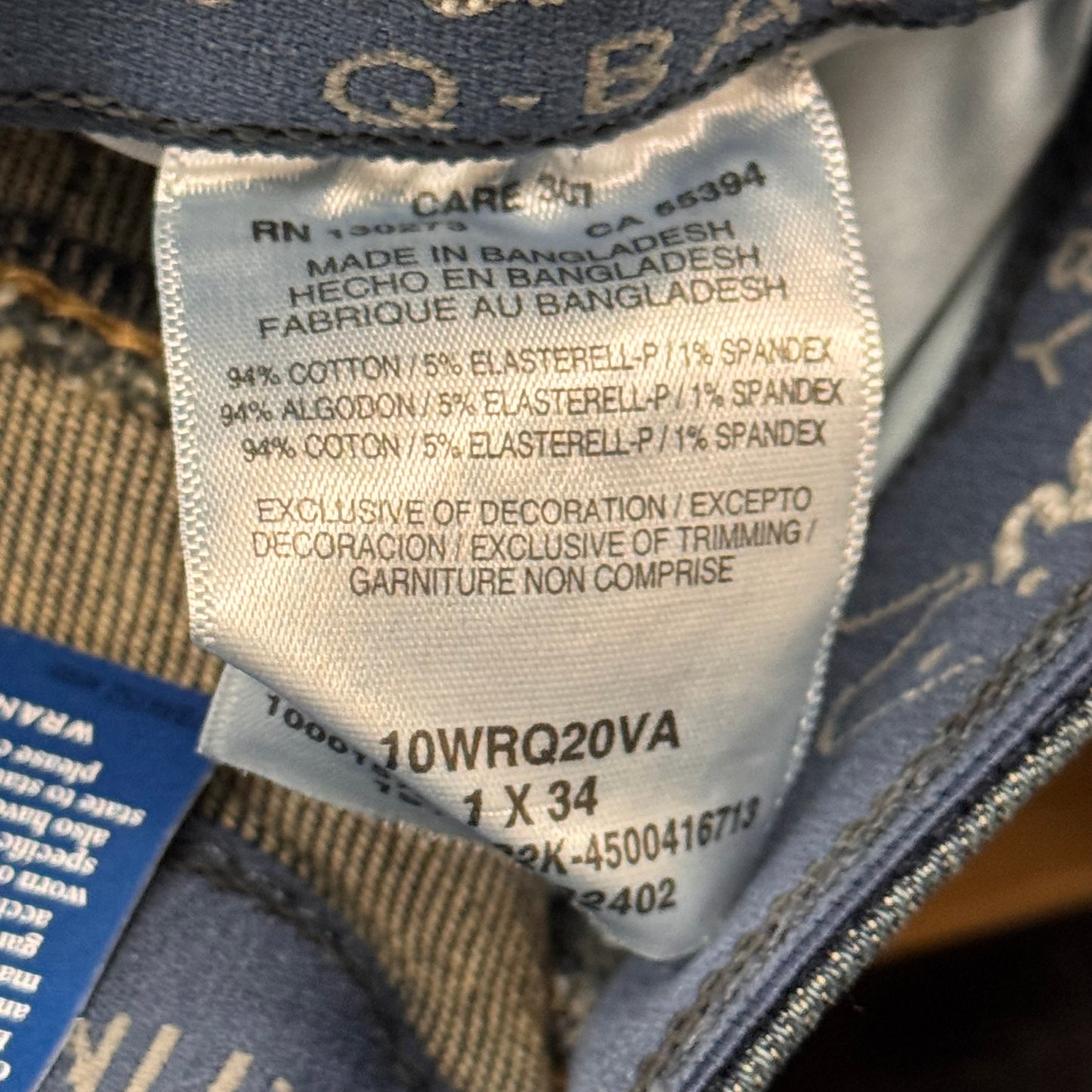 WRANGLER The Ultimate Riding Jean Q-Baby Mid-Rise 26/1 x 34 Avery 10WRQ20VA