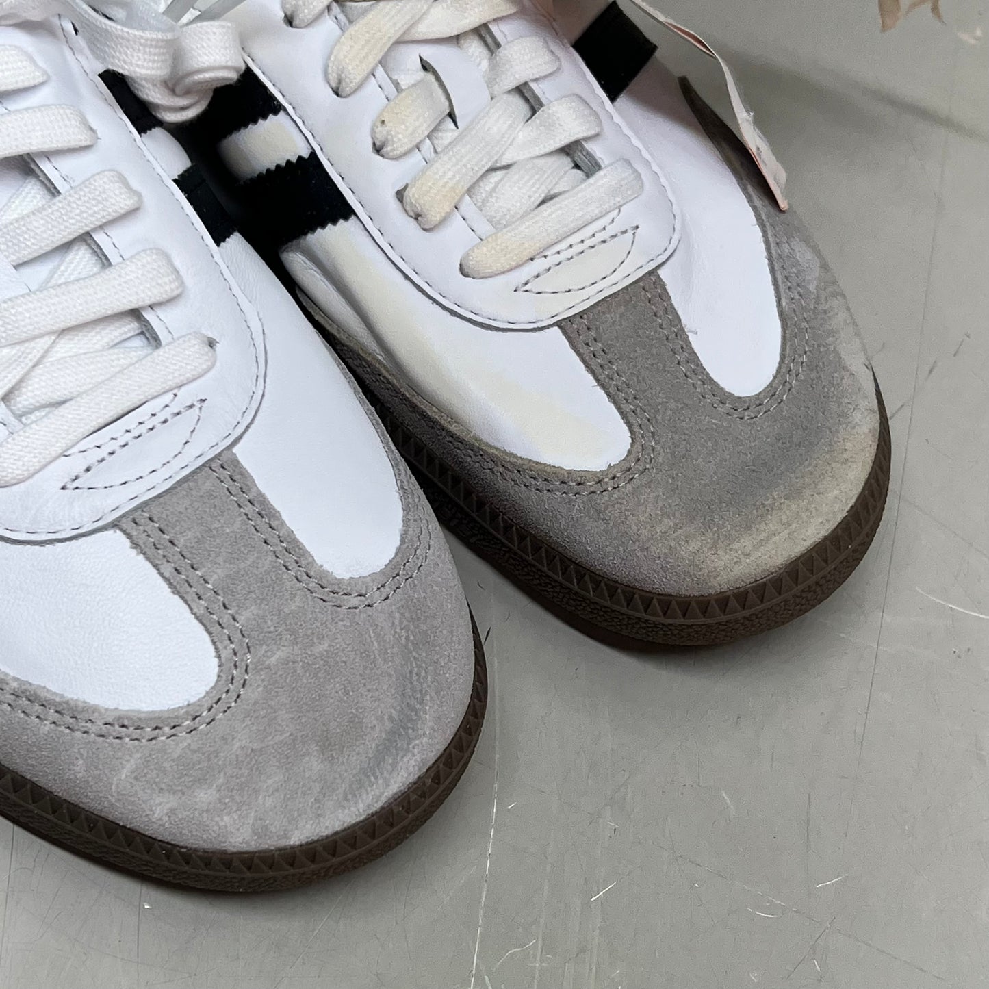 ZA@ ADIDAS Samba OG Sneaker Regular Fit Men's Sz 9.5 Black/White/Grey B75806 (As-is)