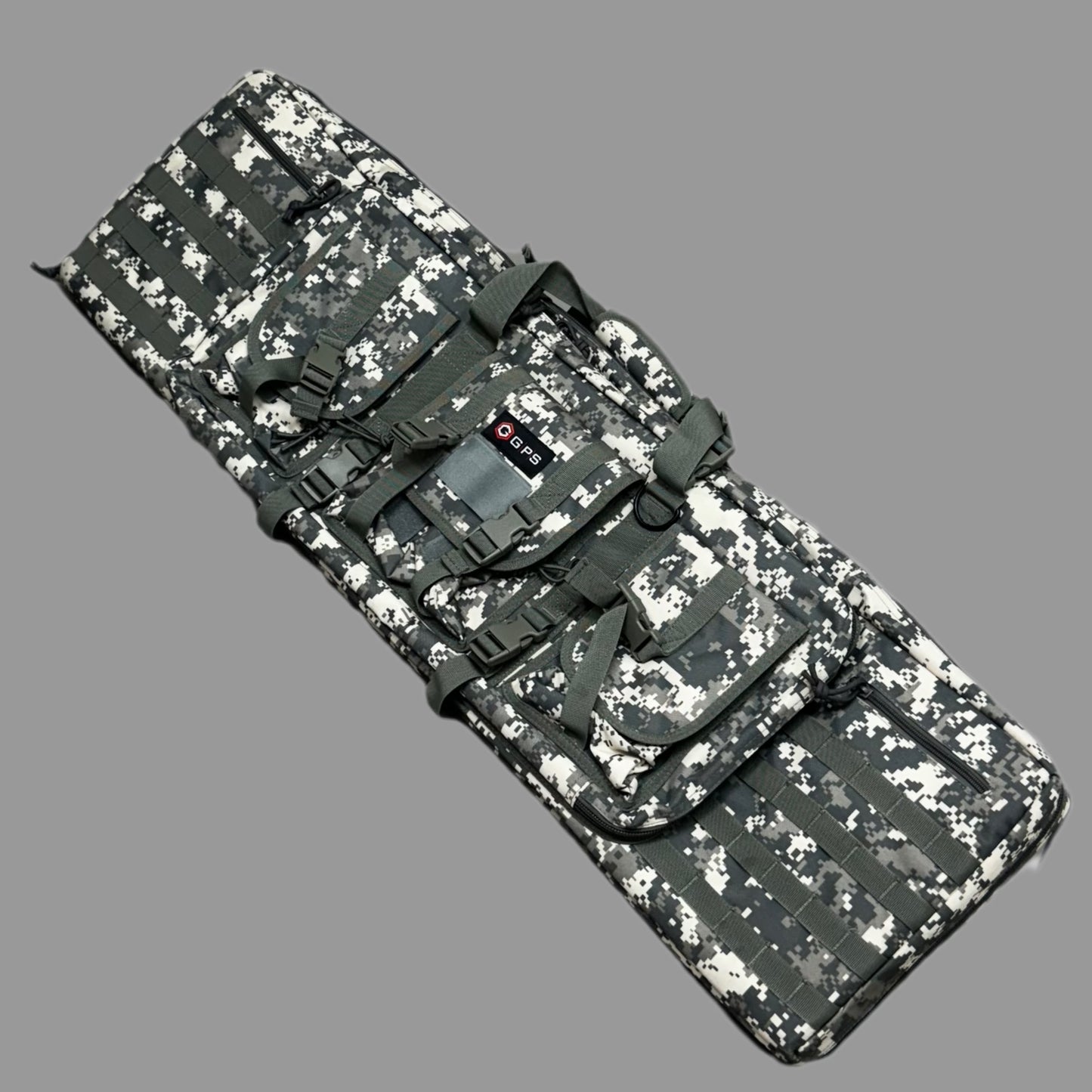 GPS Riffle Case Main Padded Double Rifle Slots W/ Hook Loop Lockdown 42" Camo