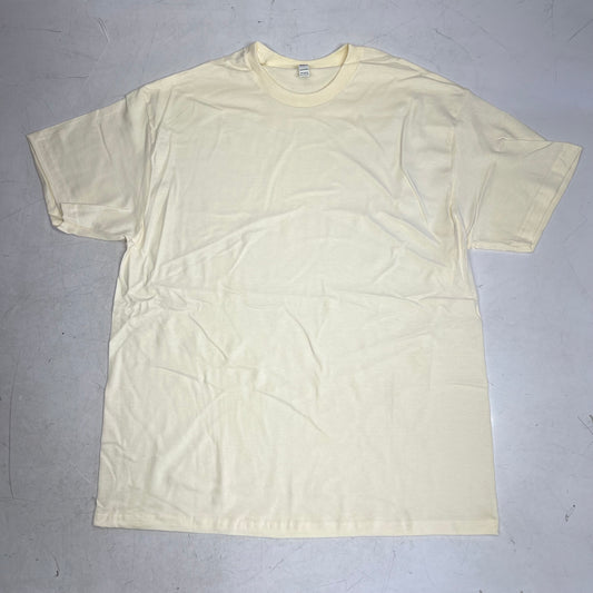 ZA@ AMERICAN APPAREL (12 PACK) Heavyweight Cotton Tee Unisex Sz XL Crème 1301