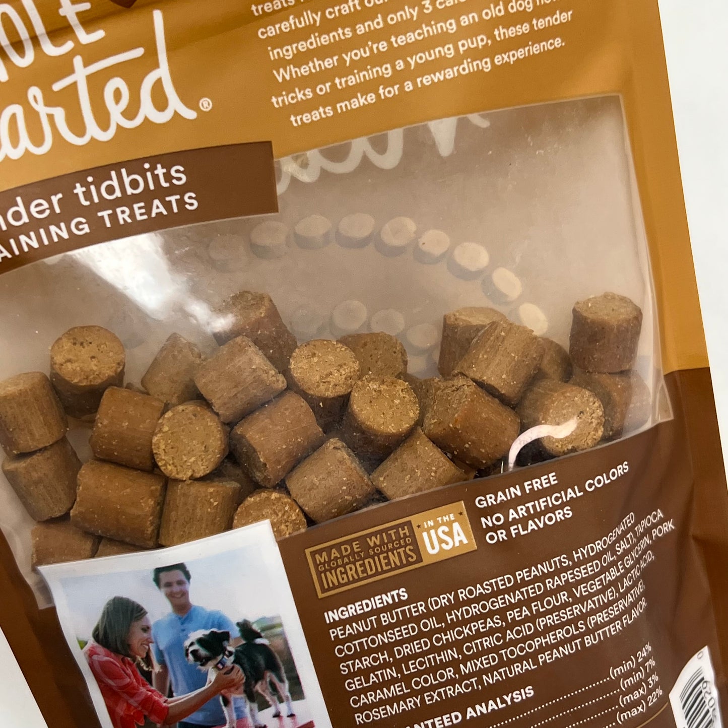 ZA@ WHOLE HEARTED (3 PACK) Tender Tidbits Training Treats Peanut Butter Recipe 6oz BB 11/27