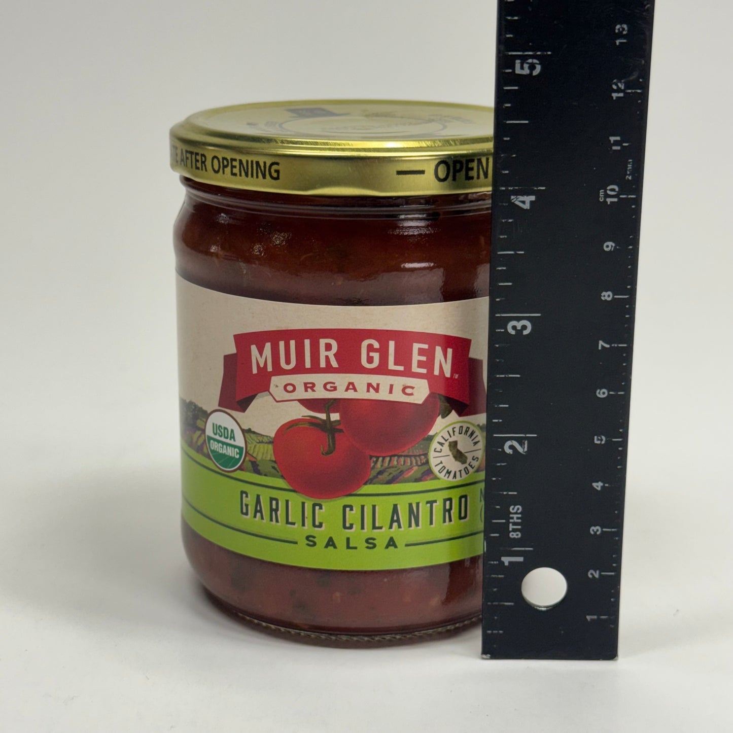 MUIR GLEN (12 PACK) Organic Garlic Cilantro Salsa 16 oz BB 03/28