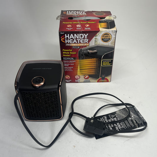 HANDY HEATER Electric Personal Space Heater Furnace 2 Settings Black (Used)