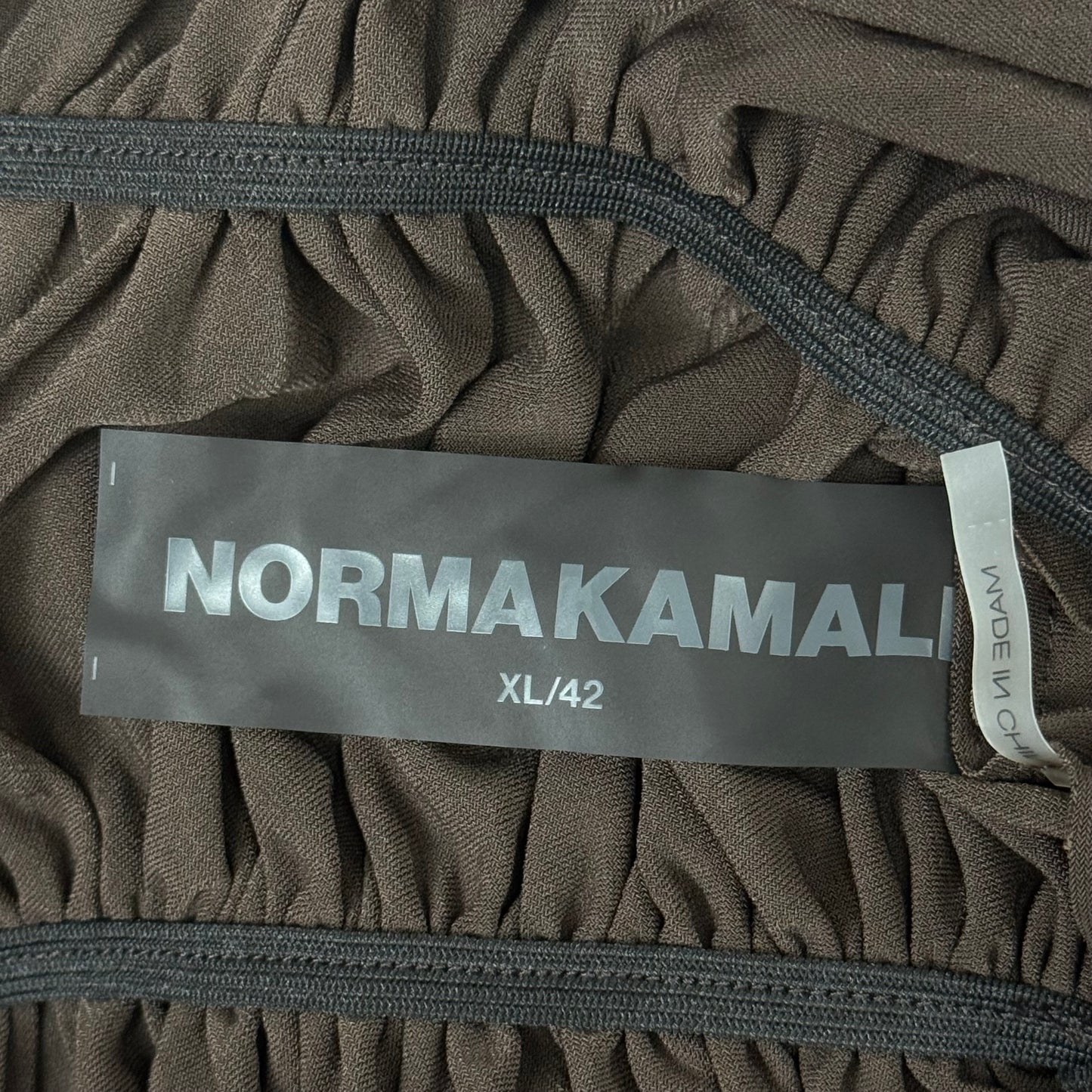 NORMA KAMALI Goddess Dress Unlined Women's Sz XL/42 Chocolate KK3233PL292028