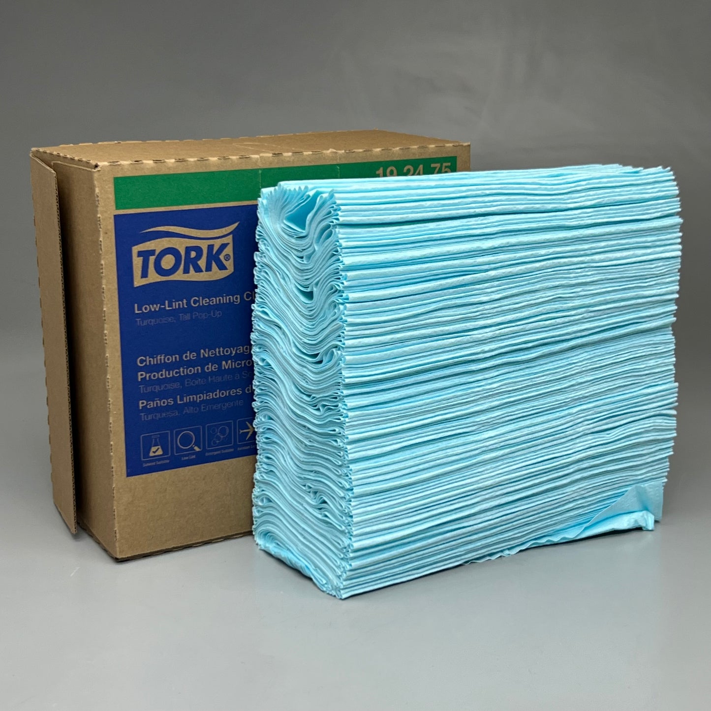 TORK Low-Lint Cleaning Cloth 192475 Turquoise