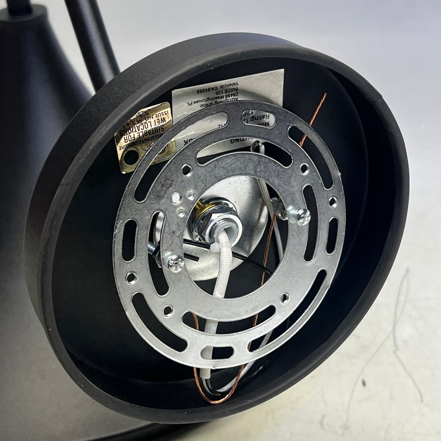 AQ LIGHTING Gooseneck Wall Sconce Outdoor Vanity Light 120V Black IWL-HL337A