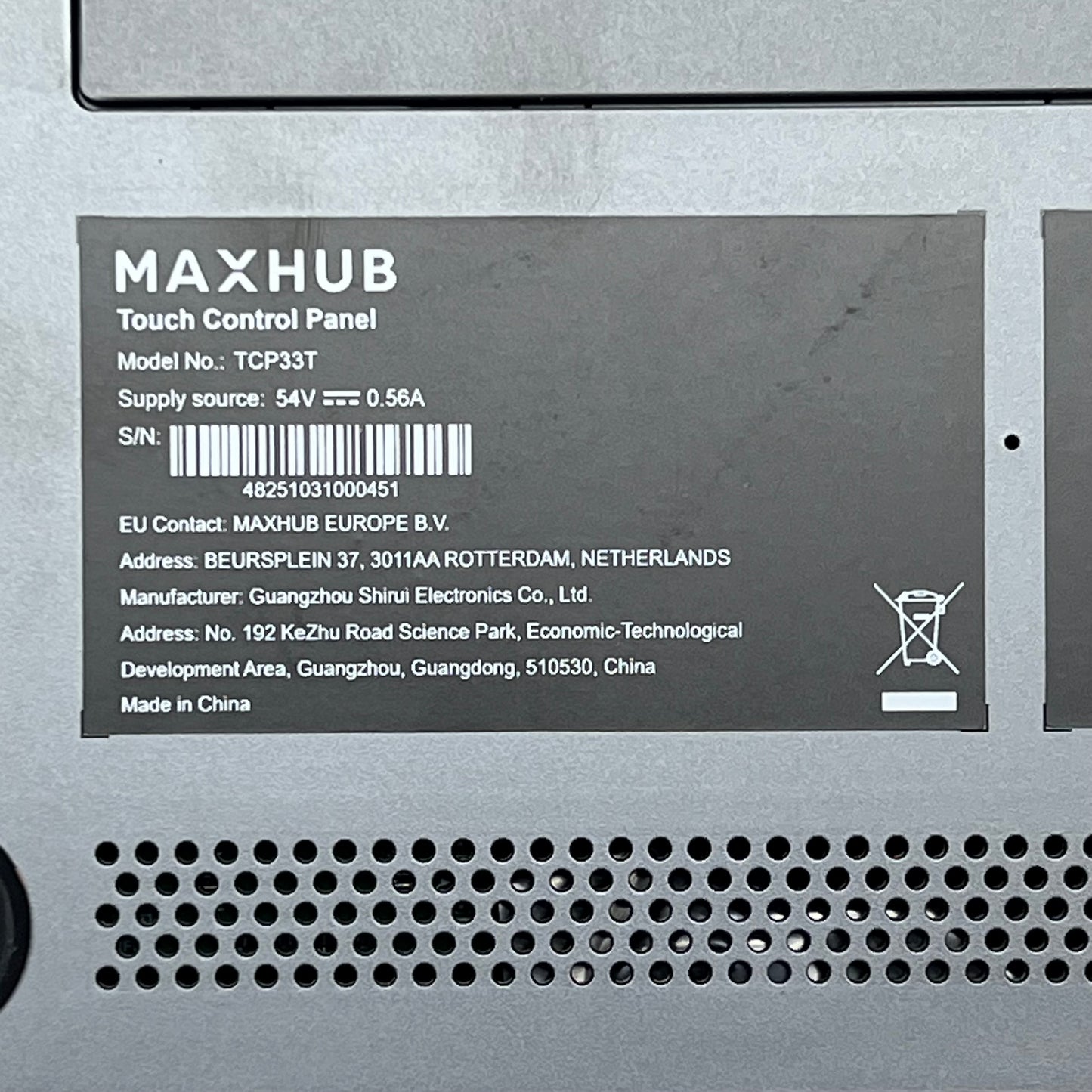 MAXHUB Universal Console for Microsoft Surface Hubs 2s & 3 11.6" Screen TCP33T