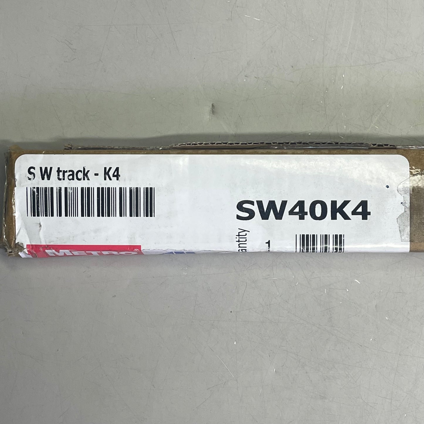 METRO SmartWall Track w/ Corrosion-Resistant Finish 40" 12 Gauge Steel SW40K4