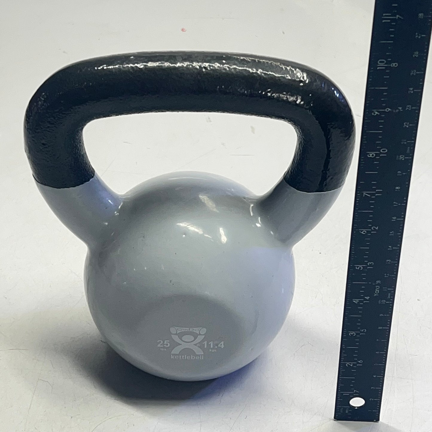 ZA@ CANDO Cast Iron Vinyl-coated Kettle Bell 256 lbs White