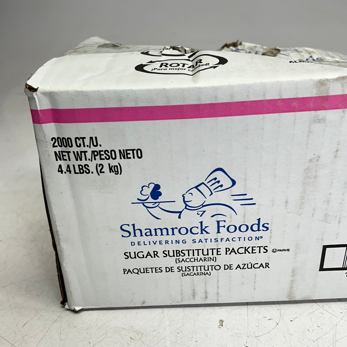 ZA@ SHAMROCK FOODS (2000 PACK) Single Serve Sugar Substitute Packets Pink (As-Is)