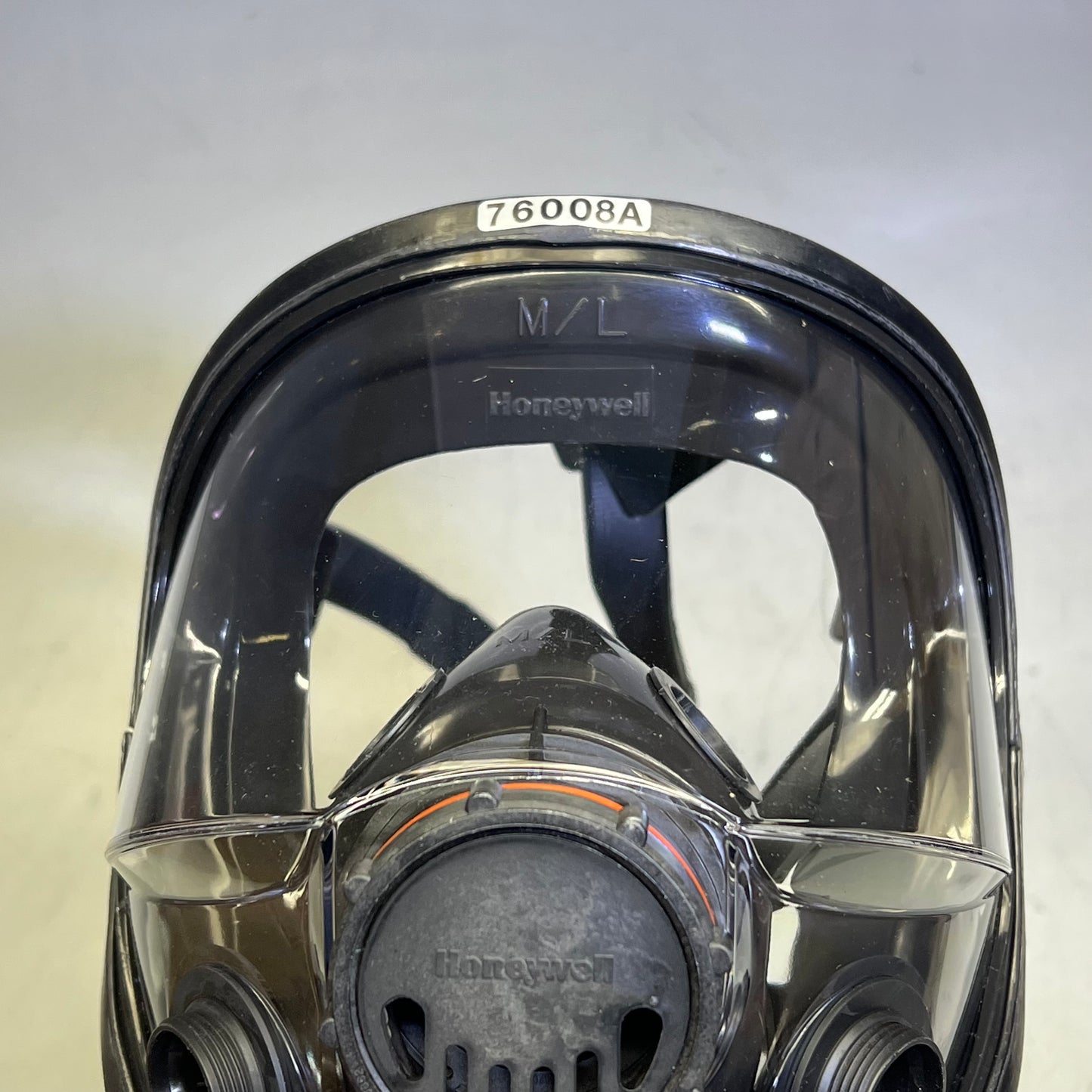 HONEYWELL Full Facepiece W/ 5 Strap Headband Dual Cartridge Sz M/L Black 760008A