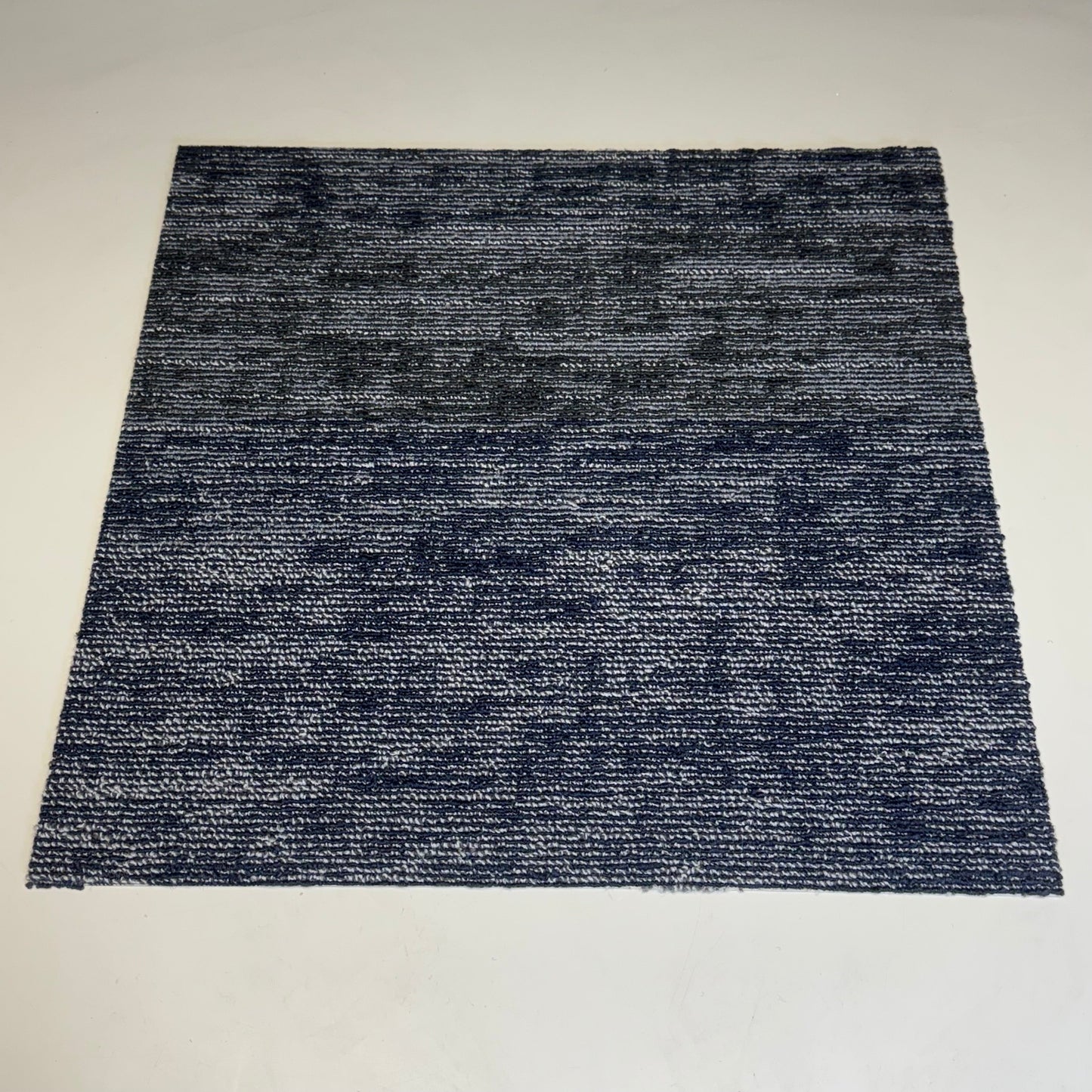 ZA@ DRAGON MATCH Sample Carpet Tile 5T296 Offset Strataworkx Sz 24”x24”, Shimmery Blue (New) C