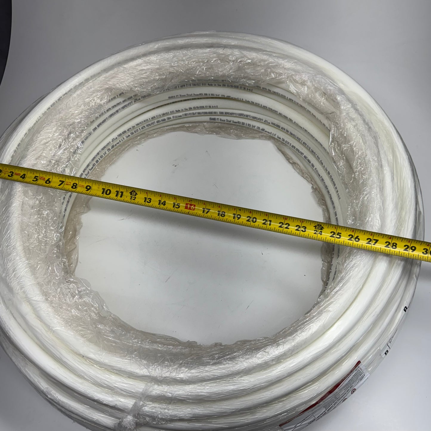 SIOUX CHIEF Powerpex Non-Barrier Pex-B Tubing Sz 3/4" x 300 ft, White 665X3W300