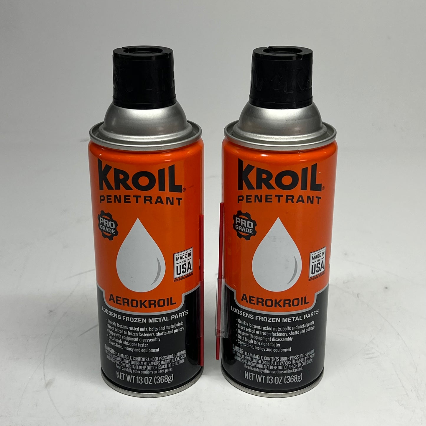 KROIL PENTRANT (2 PACK) Aerokroil Penetrating Fluid Loosen Rusty Bolts 13 Oz