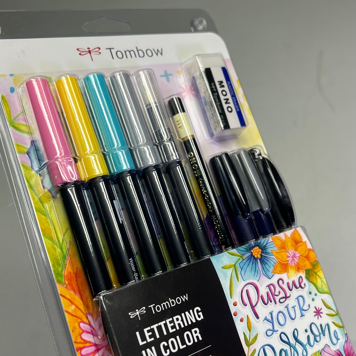 TOMBOW Updated “Lettering In Color” Set For Lettering Design 10 Piece 15257