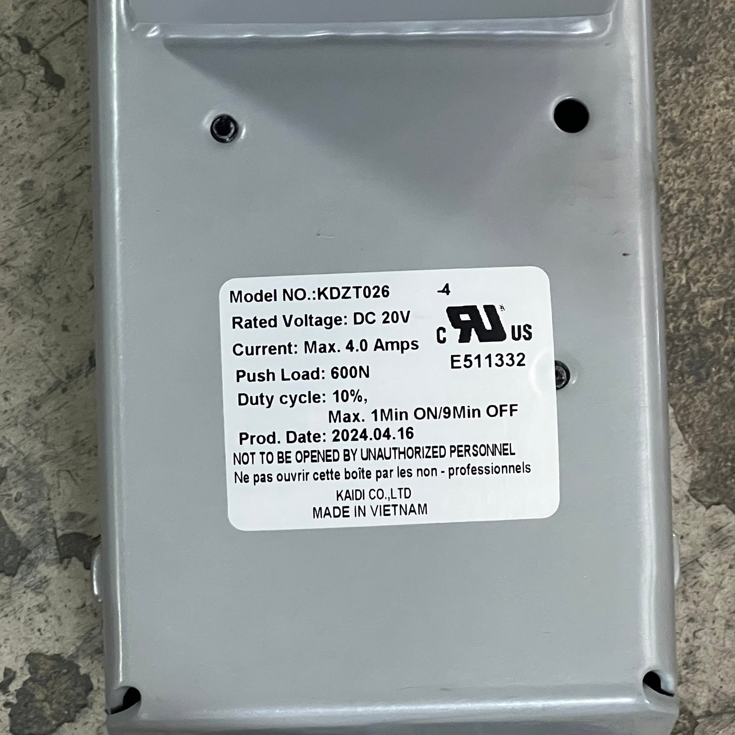 SIT ON IT Adjustable Desk Legs C-Leg Type w/ Motor (NO TABLETOP) Silver 80-016045-01