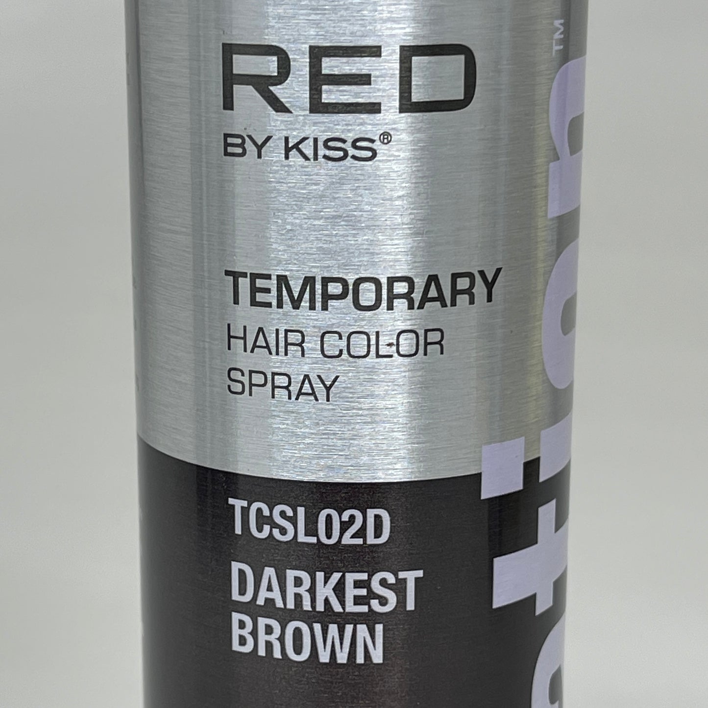 RED BY KISS (6 PACK) Tintation Temporary Hair Color Spray, Root Cover Up 6 oz (Darkest Brown) TCSL02D