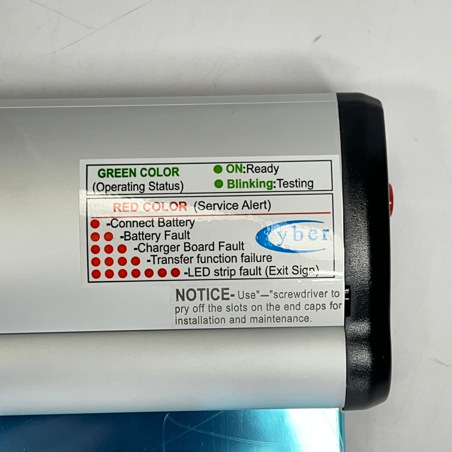 Edge-lit Acrylic Exit Sign & Mounting Hardware 9 5/8x12 x 2" Green/Mirror H-8562