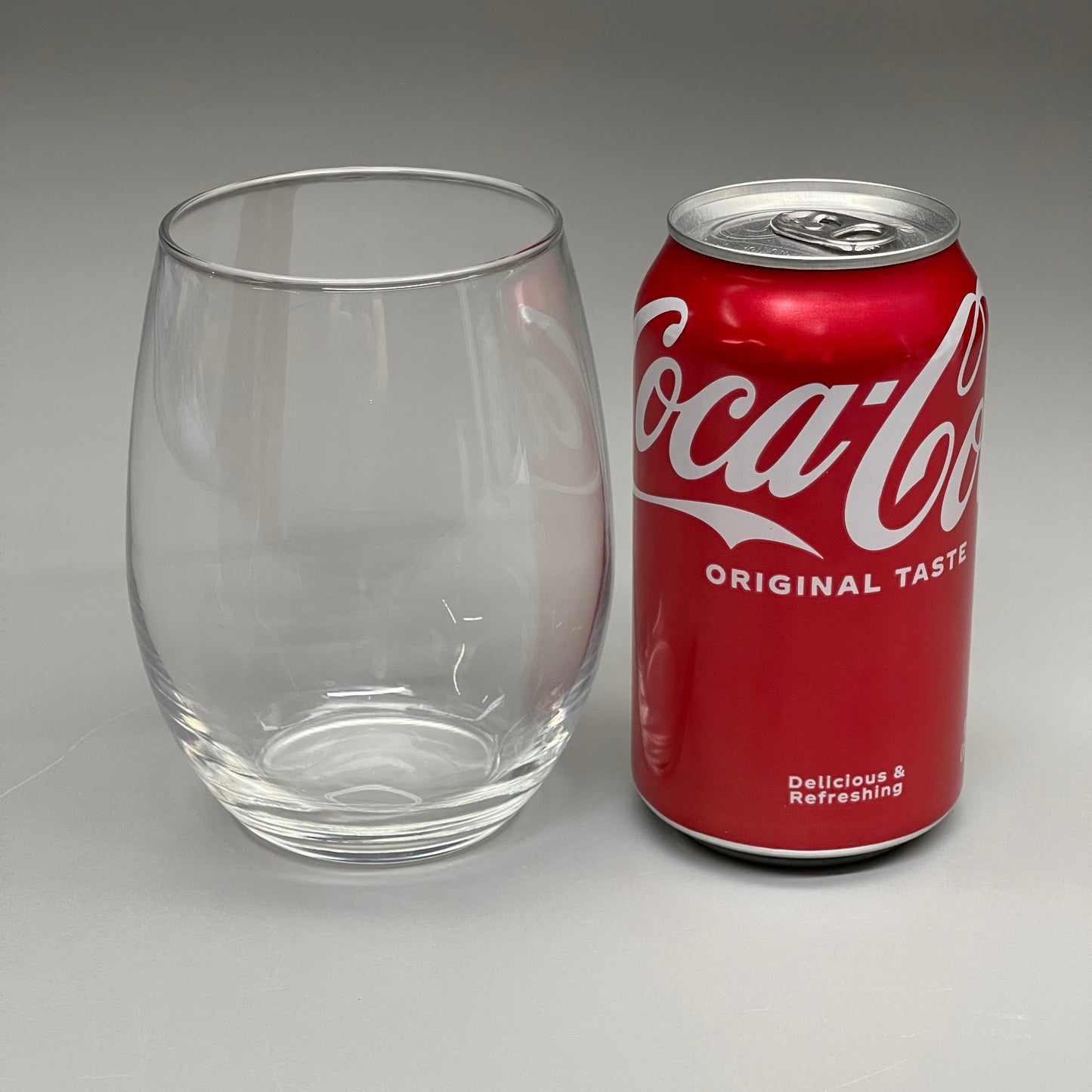 ZA@ ARCOROC (12 PACK) Perfection Stemless Wine Glass 21 oz Clear, Made in USA! C8304 B