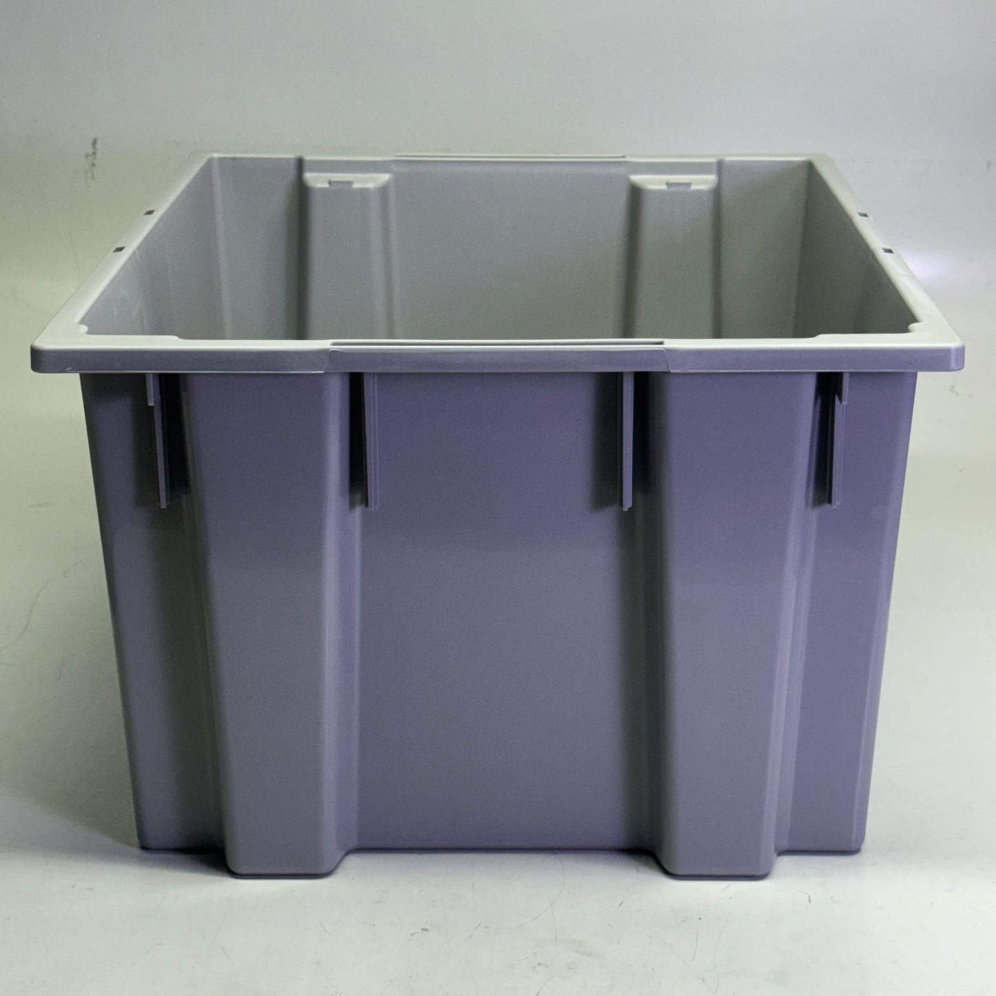 QUANTUM STORAGE SYSTEMS (3 PACK) Stack And Nest Container 19"W x 20"L x 13"H Grey SNT230GY