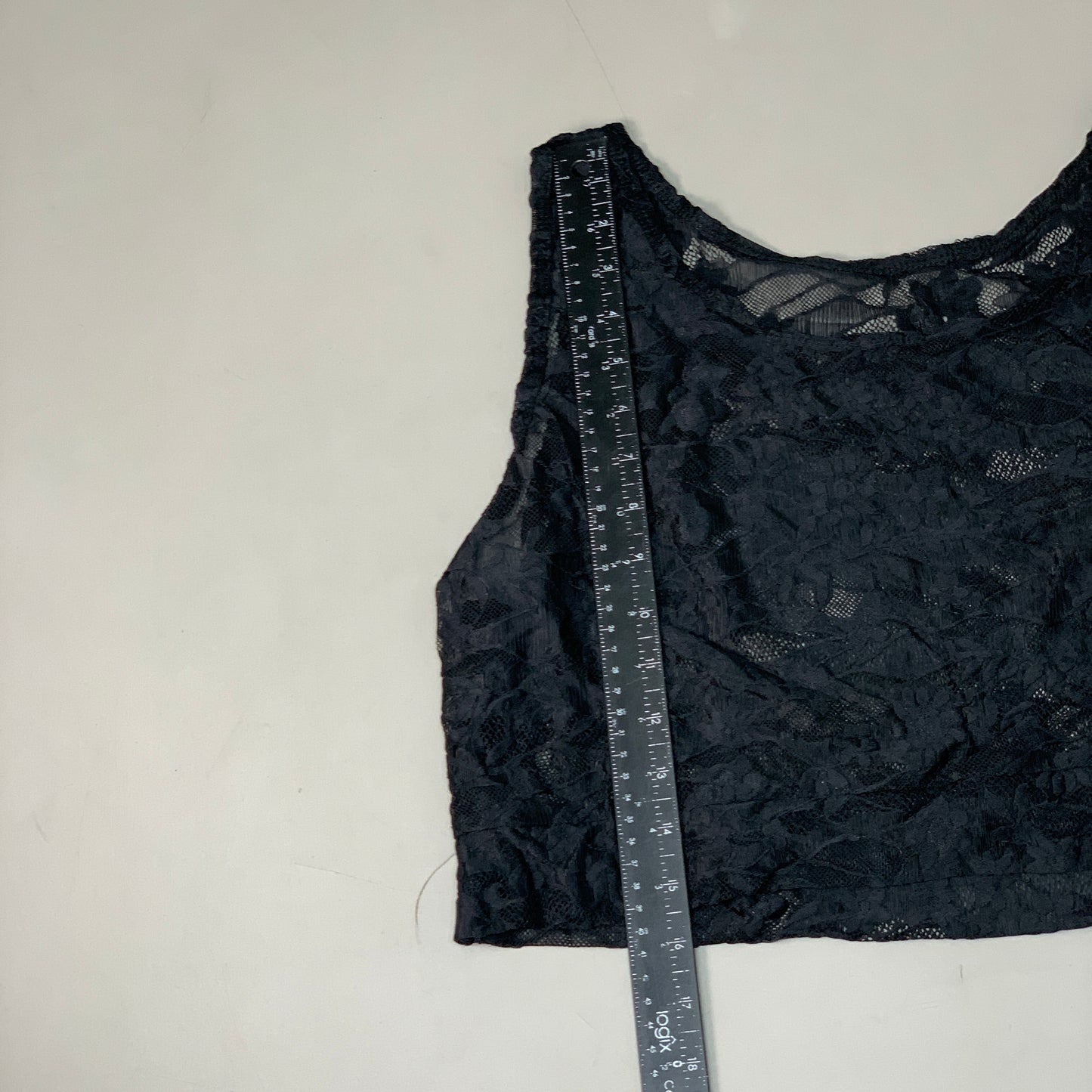 HALFTEE Full Lace Tank Nylon & Spandex Blend Floral Black XL (23)