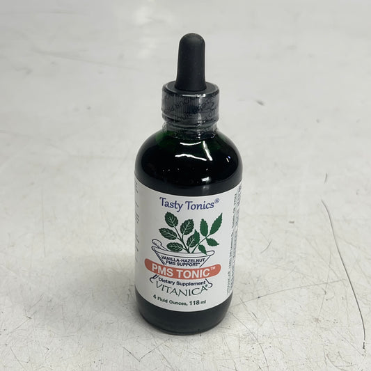 VITANICA Tasty Tonics Vanilla-hazelnut Pms Support Dropper Bottle 4 Oz BB 09/30