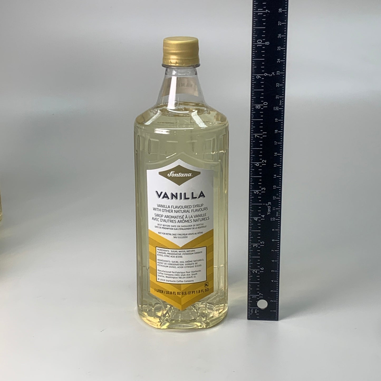STARBUCKS (4 PACK) Fontana Vanilla Syrup 33.8 fl oz / Bottle BB 06/24 (New)