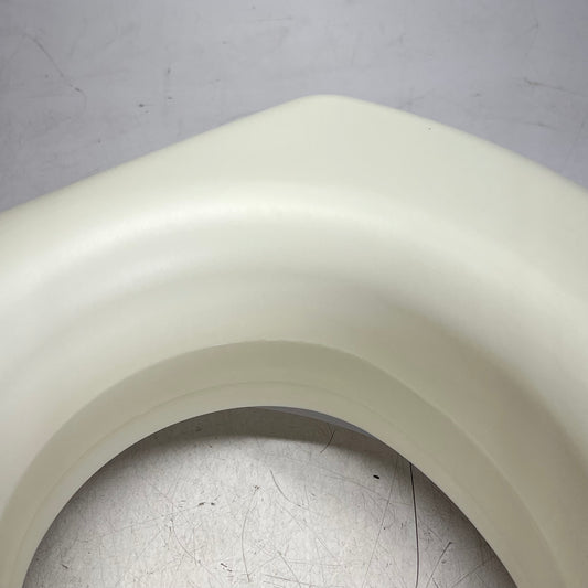 HEALTH SMART Portable Elevated Round Toilet Seat Riser  5" White 522-1508-1901