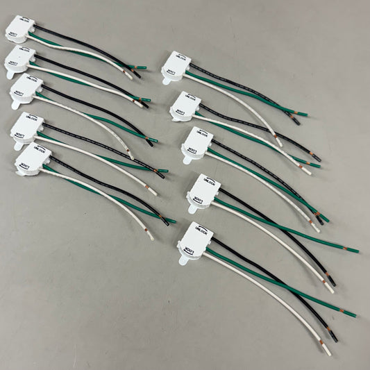 LEVITON (10 Pack) MSTWL-A Lev-Lok Modular Connector 20A 125V White