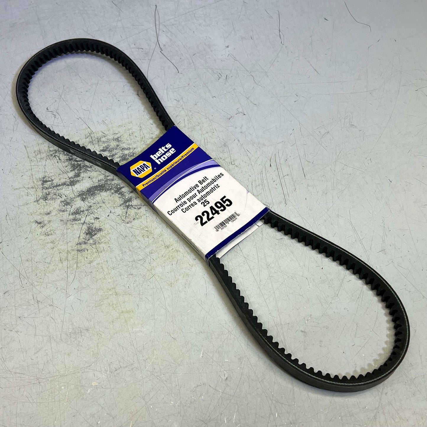 NAPA Automotive Belt Double Cog 49.50" Effective Length Black 22495