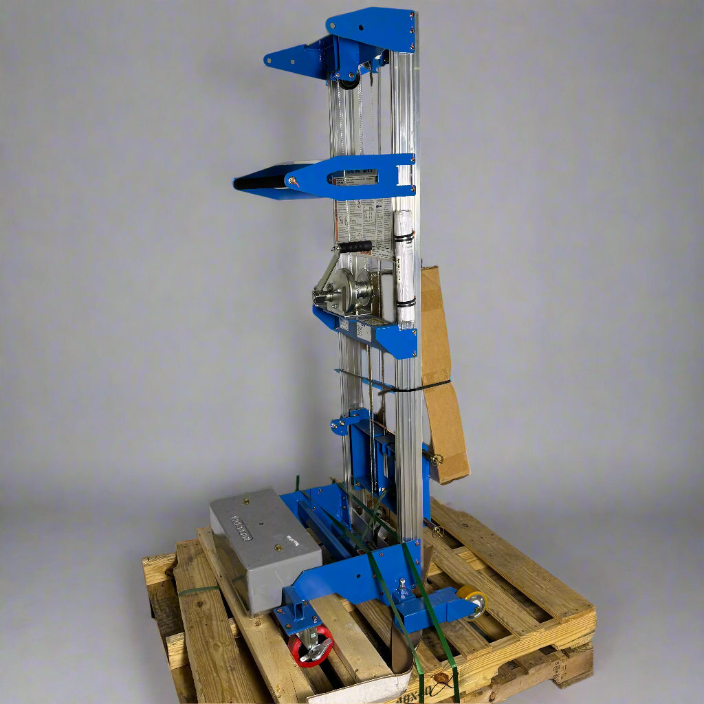 GENIE Lightweight Hand Operated Lift Truck, 400 Lbs. Capacity, Grey & Blue GL-8