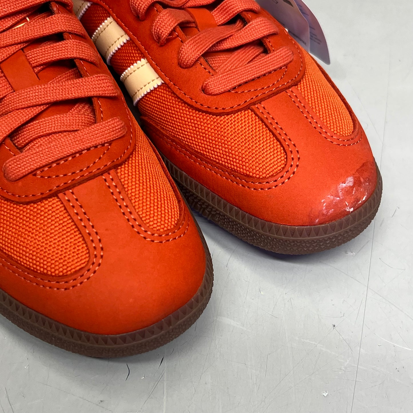 ZA@ ADIDAS Samba OG Soccer Inspired Sneaker Men's Sz 7.5 Collegiate Orange ID1453