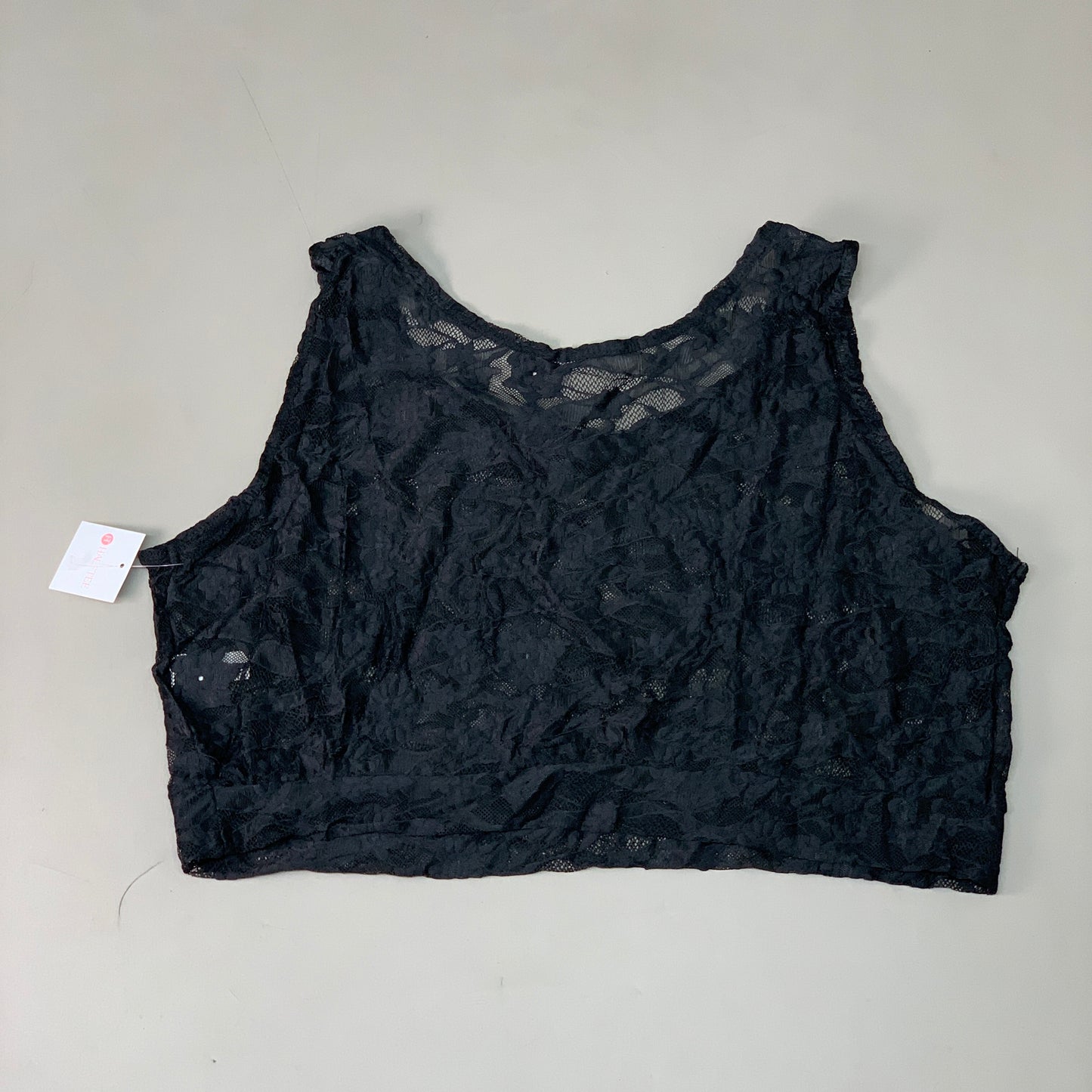 HALFTEE Full Lace Tank Nylon & Spandex Blend Floral Black 3XL (23)