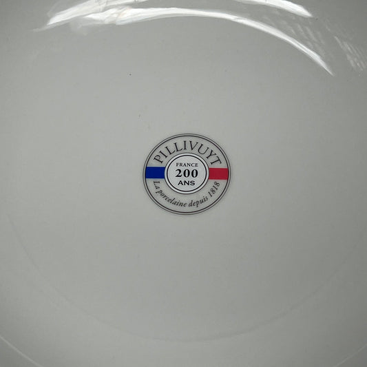 PILLIVUYT (4 PACK) Most Popular Sancerre Porcelain Soup & Pasta Bowls White 10"