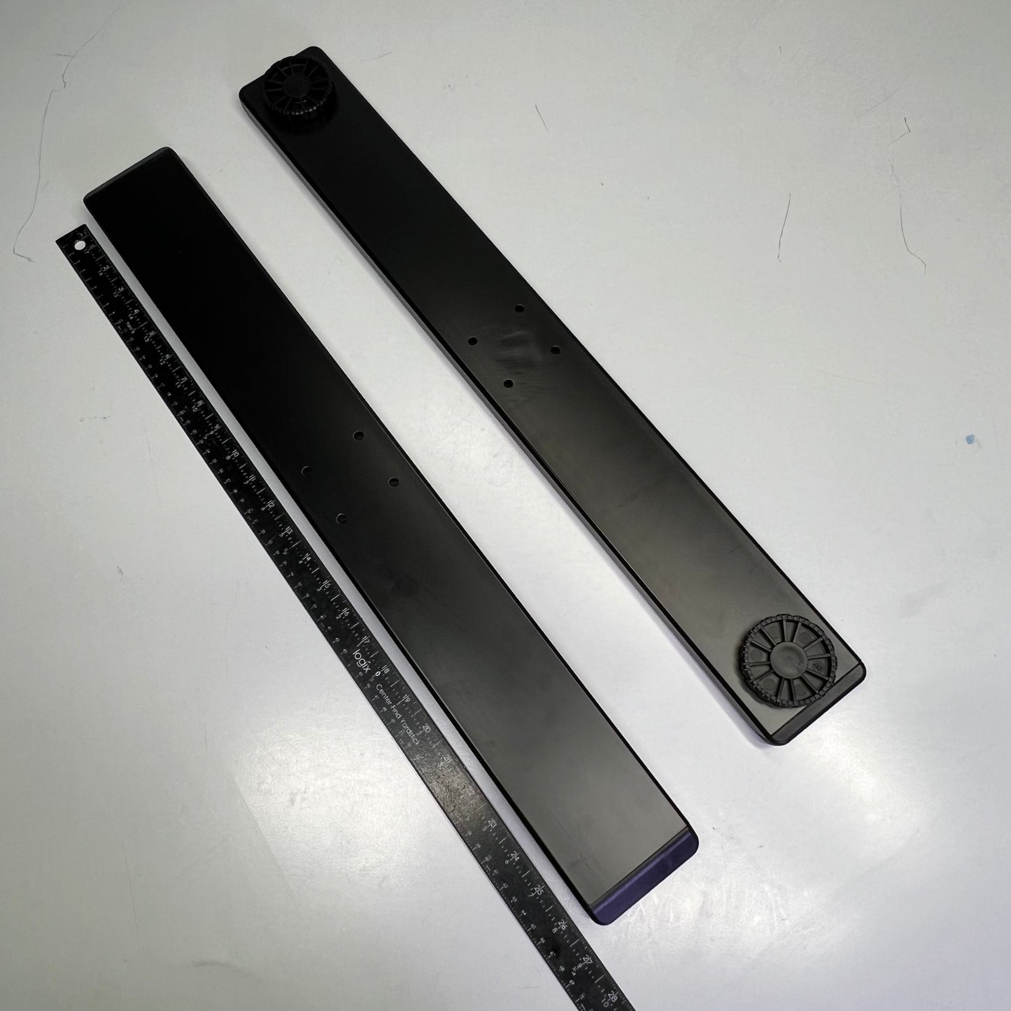 Dual Motor 2 Stage Height Adjustable Base Desk 2 Leg 220lbs Cap Black LOHI-S-BLK