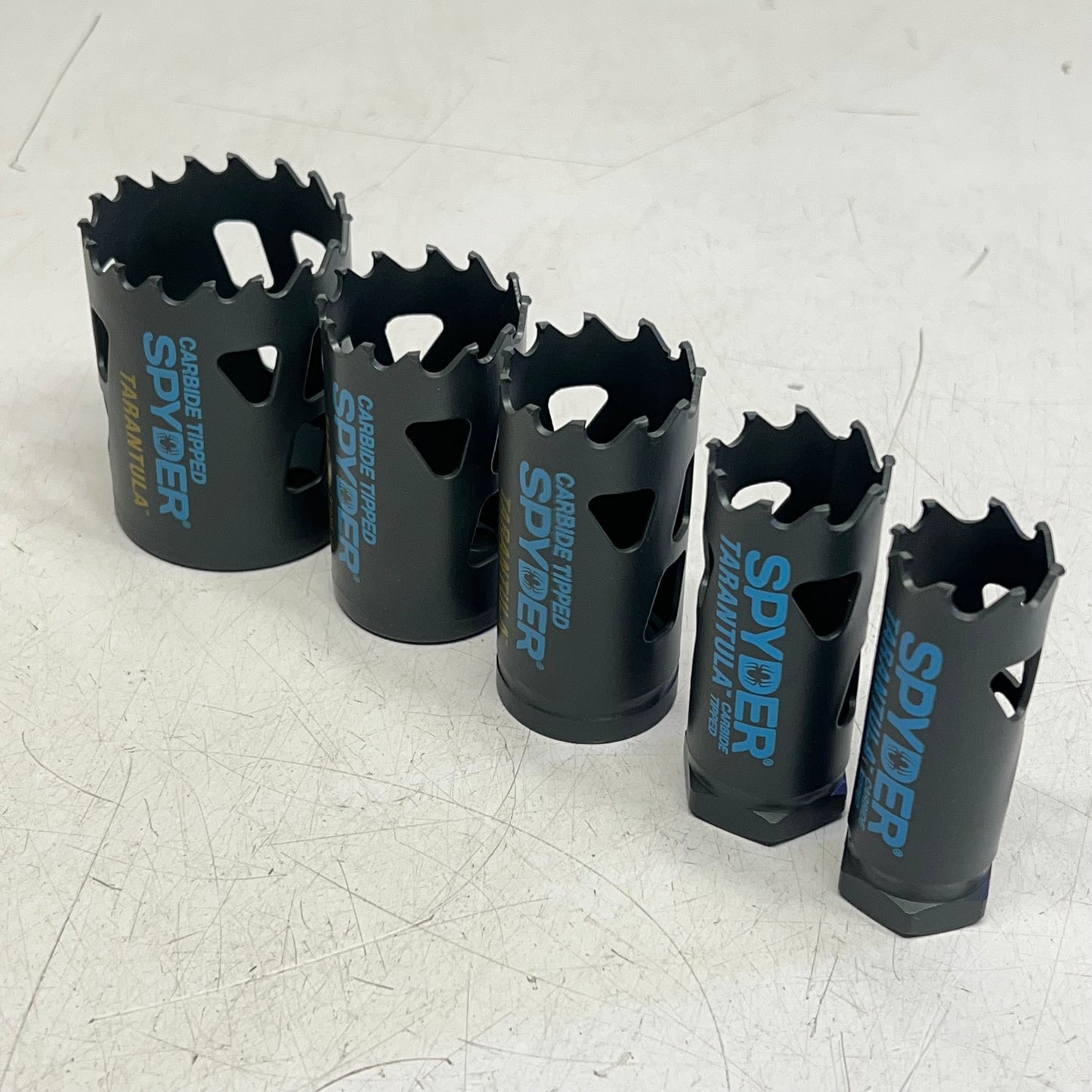 SPYDER Tarantula Carbide-tipped Arbored Adjustable Hole Saw Kit 9 Pieces 600925