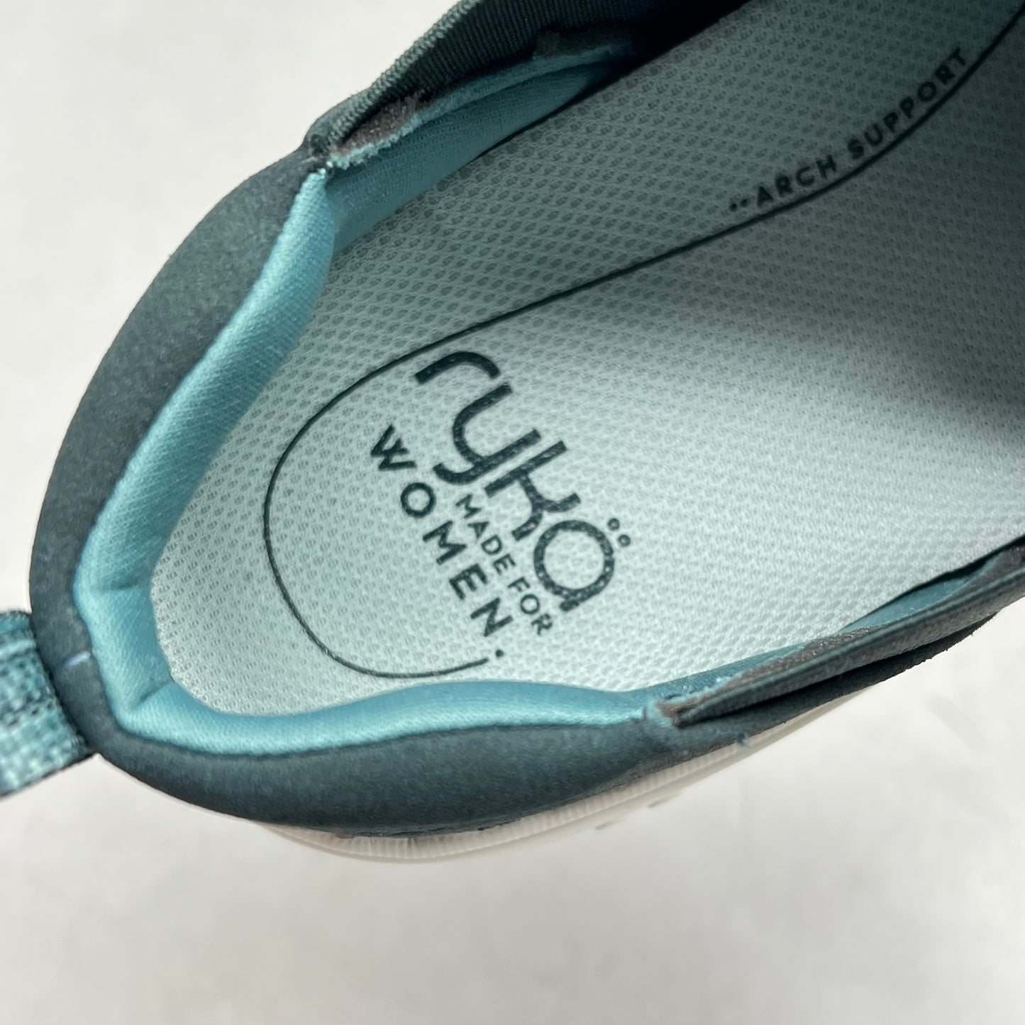 RYKA Quilted Slip-on Pursuit Sneaker Arch Support  Women's Sz 11W Dark Sea Green