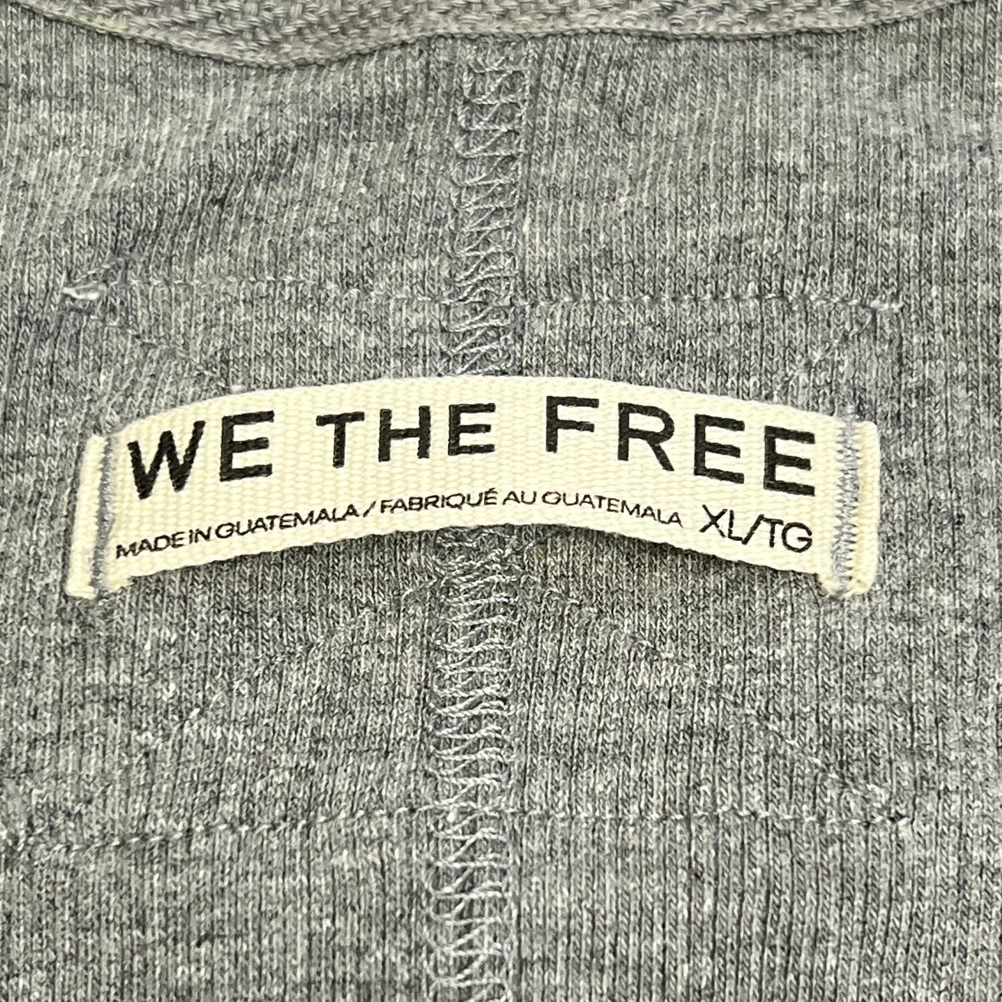 FREE PEOPLE We The Free Neria V-neck Tank Top Women's Sz XL Heather Grey