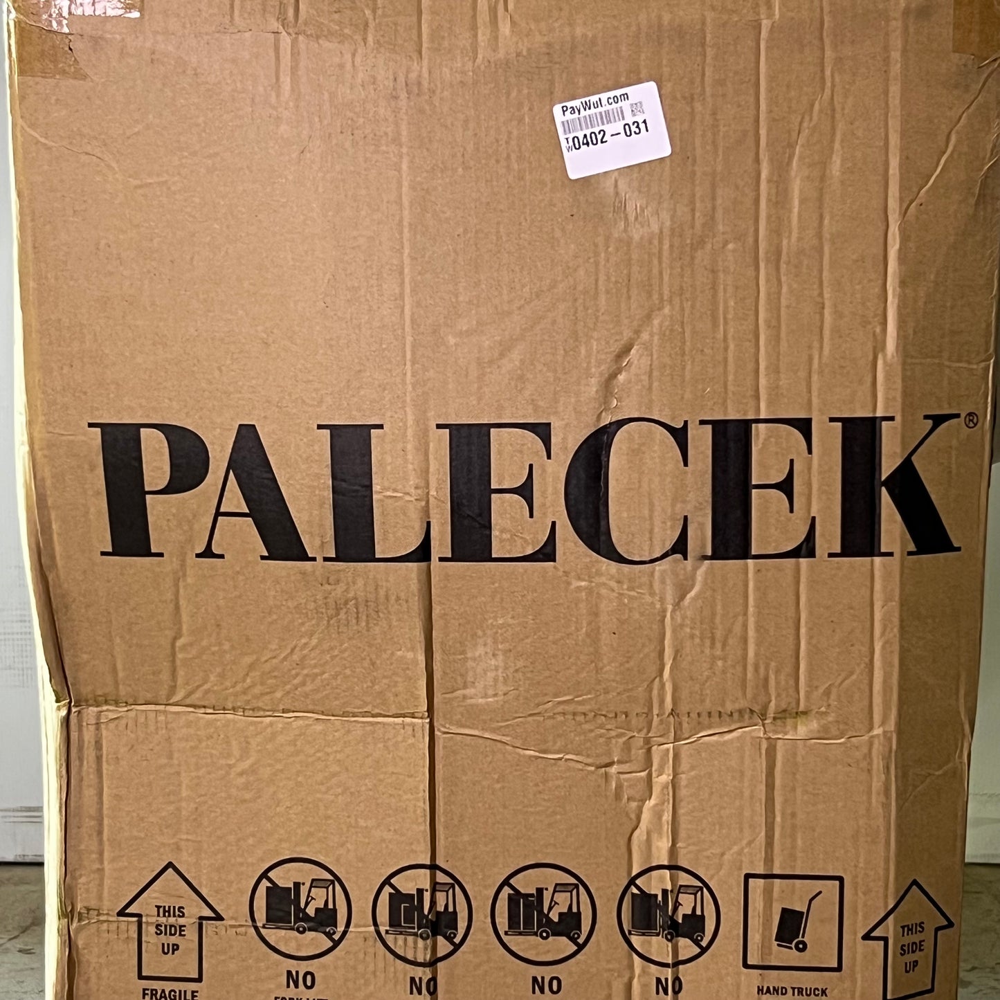 PALECEK Menlo Distressed Swivel Barstool 22"W x 22"L x 41"H Blue 723838