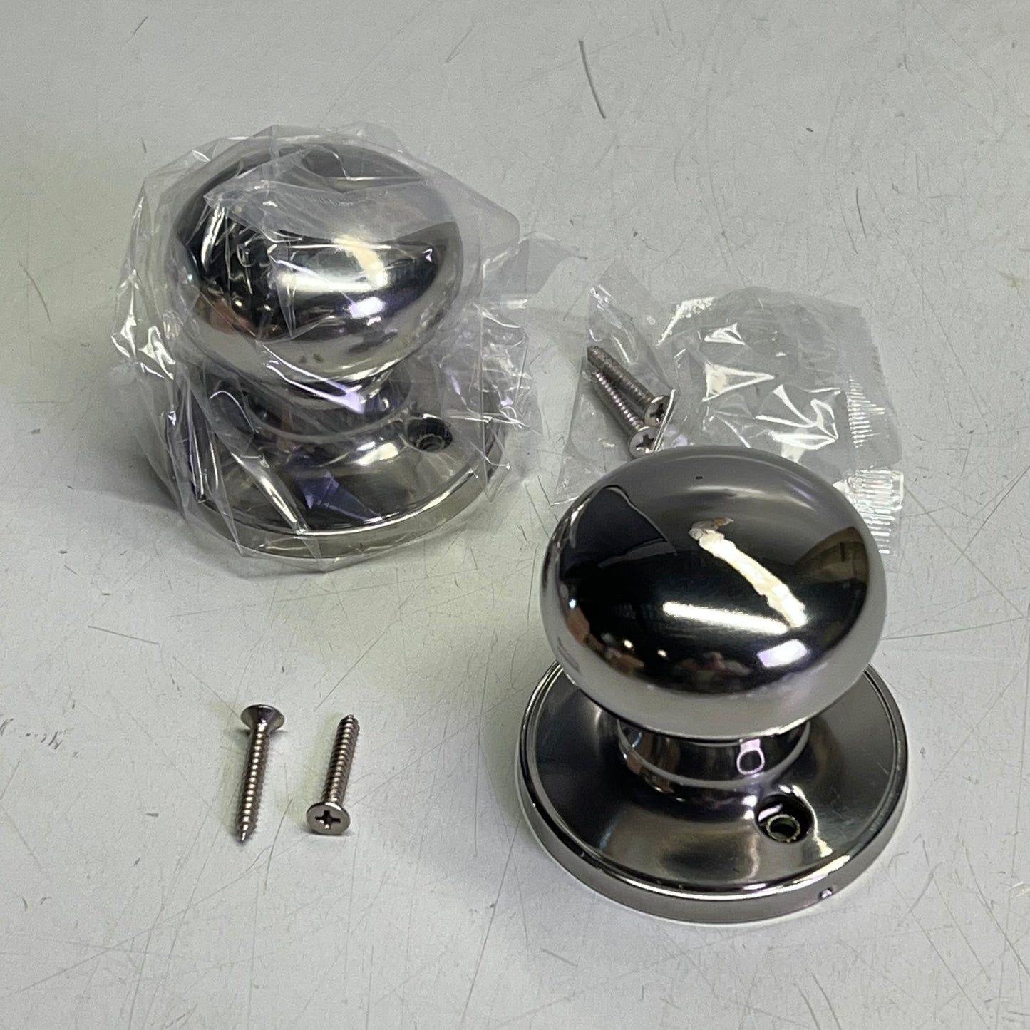 SCHLAGE (2 PACK) Stratus Grade 3 Single Dummy Knob Polished Chrome J170-STR-625