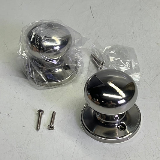 SCHLAGE (2 PACK) Stratus Grade 3 Single Dummy Knob Polished Chrome J170-STR-625