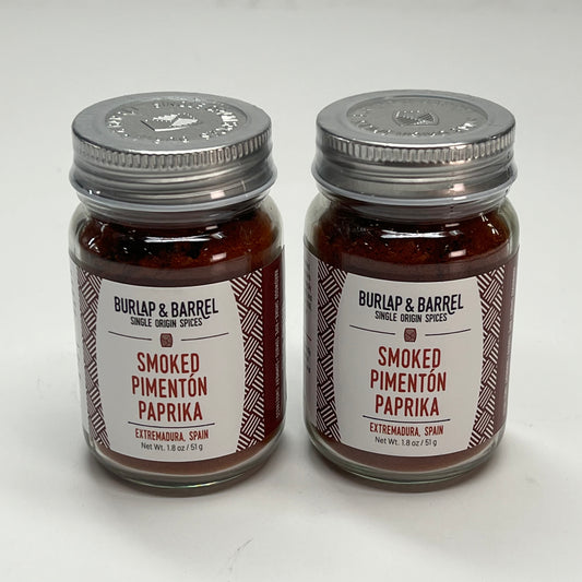BURLAP & BARREL (2 PACK) Smoked Pimenton Parika Seasoning In Glass Jar  1.8 Oz